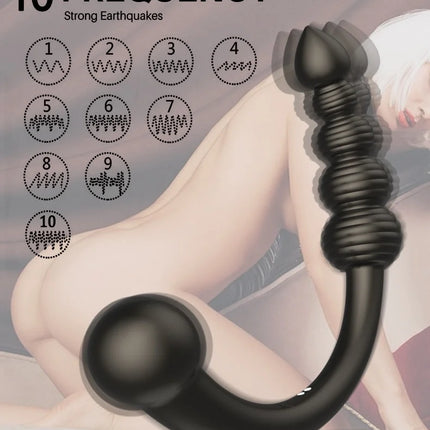 10 Speed Anal Vibrator Anal Beads Prostate Massager Butt Plug