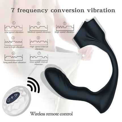 Remote Control Butt Plug Prostate Massager Male And Female Masturbation Device