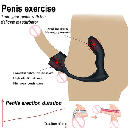 Remote Control Butt Plug Prostate Massager Male And Female Masturbation Device