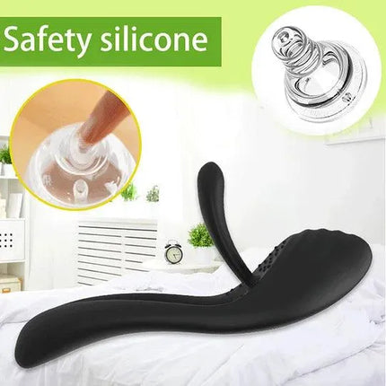 Vibrating Cock Ring Prostate Massager Male Delayed Ejaculation - SIKXTOA