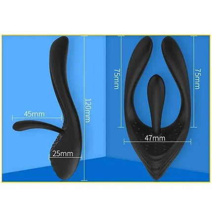 Vibrating Cock Ring Prostate Massager Male Delayed Ejaculation - SIKXTOA