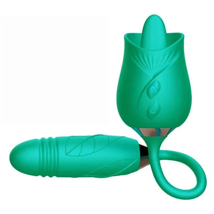 New Rose Tongue Toy With Dildo Pro