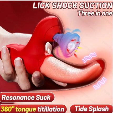 Flapping Tongue Licking G Spot Clitoral Sucking Vibrator