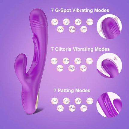 G-spot Flapping Clit Stimulate Rabbit Vibrator