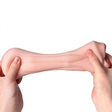 Realistic Mouth Clitoris Masturbation 2-in-1 Pocket Pussy 8.2inch - SIKXTOA