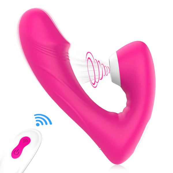 Remote Clitoral Licking G-Spot Dual Vibrator