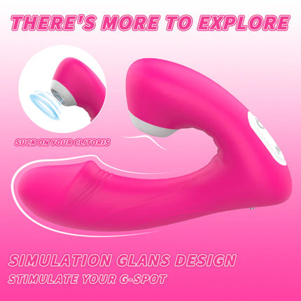 Remote Clitoral Licking G-Spot Dual Vibrator