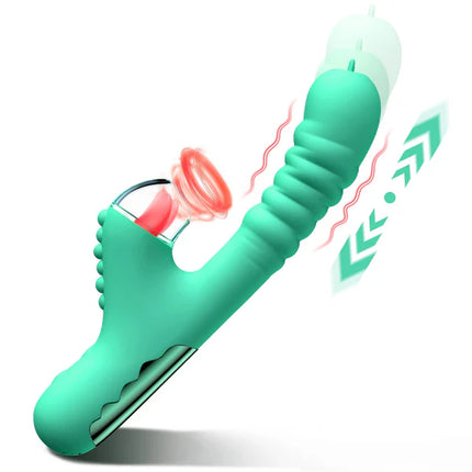 G Spot Vibrators with 8 Powerful Thrusting Suction