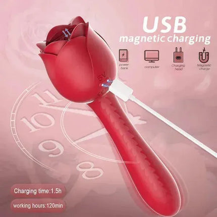 Rose Clitoral Sucking Vibrator G-Spot Stimulator