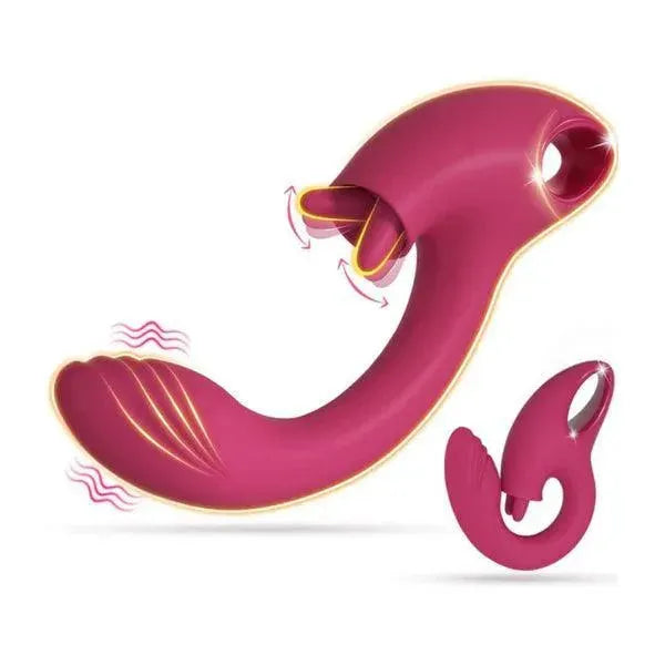 G Spot Vibrator with Tongue Clit Licker