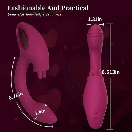 G Spot Vibrator with Tongue Clit Licker