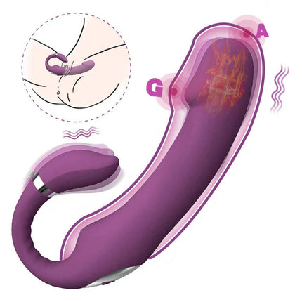 Heating Vibrator Clit Rubbing Massager