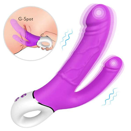 G Spot Anal Clitoris Stimulate Double Plug Vibrator