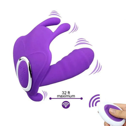 Wearable Butterfly Vibrator Sex Toys with Wireless Remote Control