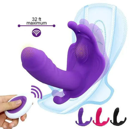 Wearable Butterfly Vibrator Sex Toys with Wireless Remote Control