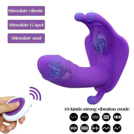 Wearable Butterfly Vibrator Sex Toys with Wireless Remote Control