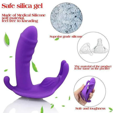 Wearable Butterfly Vibrator Sex Toys with Wireless Remote Control