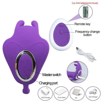 Wearable Butterfly Vibrator Sex Toys with Wireless Remote Control