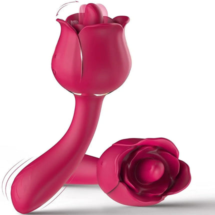 Rose Tongue Vibration with G spot Vibrator