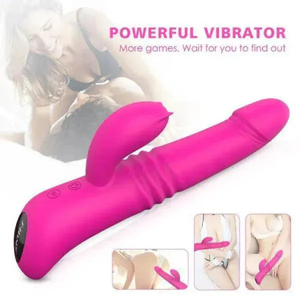 Large Penis Thrusting & Heating Rabbit Vibrator