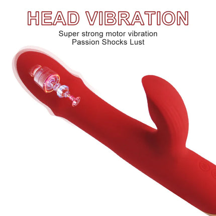 Tapping Clit Sliding Beads Ring Vibrator