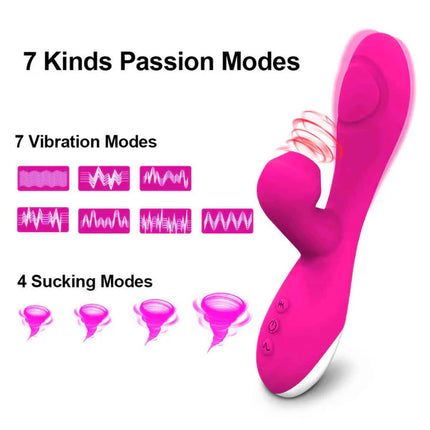 G-spot Bigger Didlo Rabbit Suction Vibrator