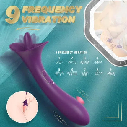 Clit Licking Tongue Vibrator With G Spot Stimulator