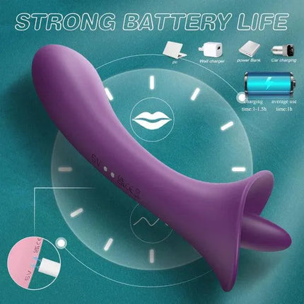 Clit Licking Tongue Vibrator With G Spot Stimulator