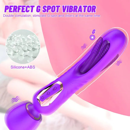 Vibrating Massage Wand & G-Spot Flapping Stimulator