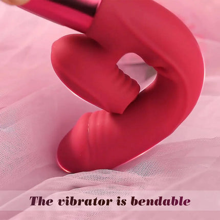 10 Licking & Powerful Vibration Heating Rabbit Vibrator G Spot Vibrators Dildo Clitoral Stimulator