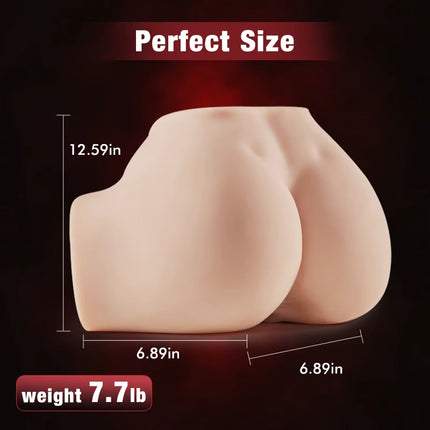 7.7 lbs Fair Skin Sexy Life-sized Realistic Butt