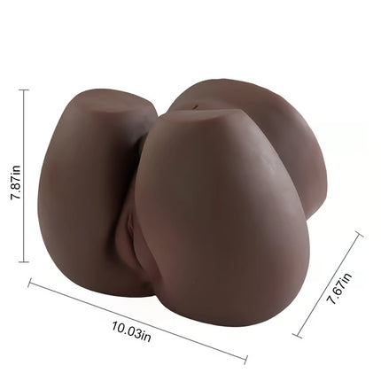 12.13 lbs Hip Brown Black 1:1 Size Realistic Masturbator