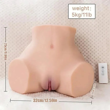 11 lbs Sucking and Vibrating Lifelike Butt Masturbation