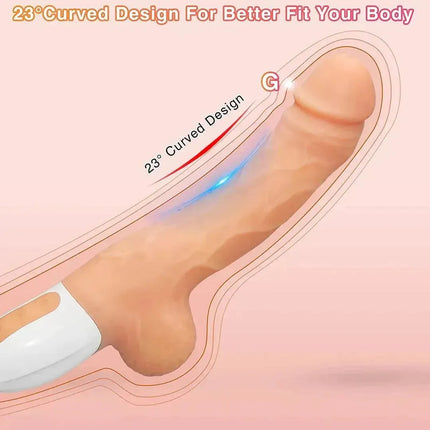 10 Vibrating & Thrusting Remote Control Realistic Dildo Sex Machine