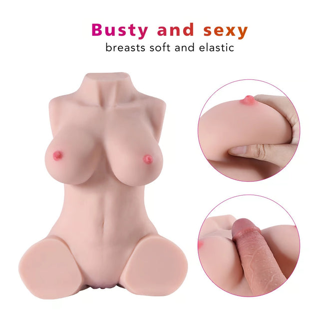 9.45 lbs Lora Pink Nipples Sex Doll Torso