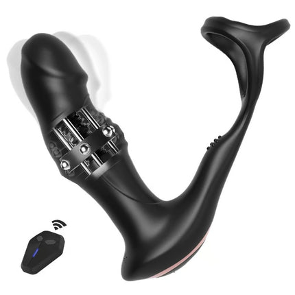 9 Wriggling Swaying Male Prostate Toy with Big Glans - SIKXTOA