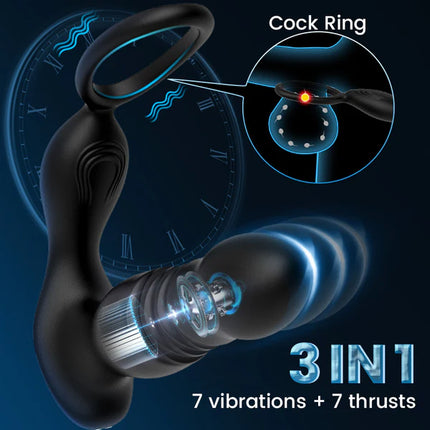 Vibrations Thrusts Prostate Massager