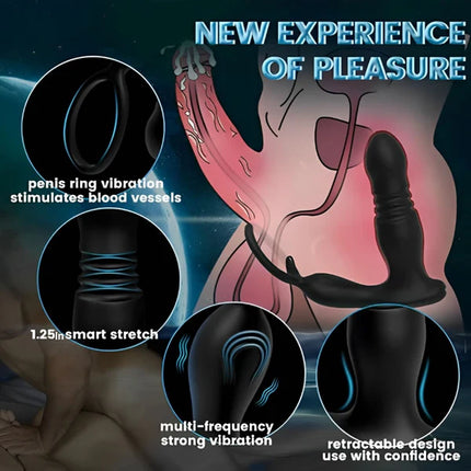 Vibrations Thrusts Prostate Massager