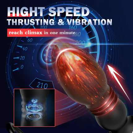 8 Thrusting 8 Vibration Anal Vibrator Prostate Massager