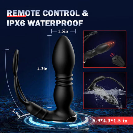 8 Thrusting 8 Vibration Anal Vibrator Prostate Massager