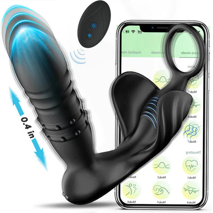 Beads 9 Thrusting Anal Vibrator Prostate Massager