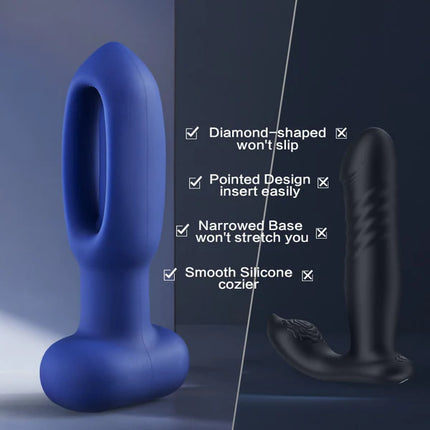 Tapping Vibrating Anal Therapy Toy