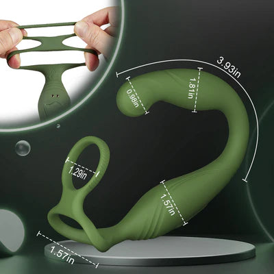 C-Shaped 10 Swinging Vibrations Prostate Massager for Men Couple Gay