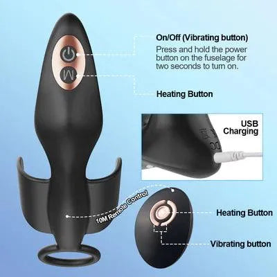 Vibrating Heating Prostate Massager