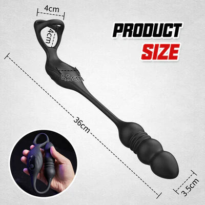 9 Thrusting & Vibrating Wearable Prostate Massager with Cock ring - SIKXTOA