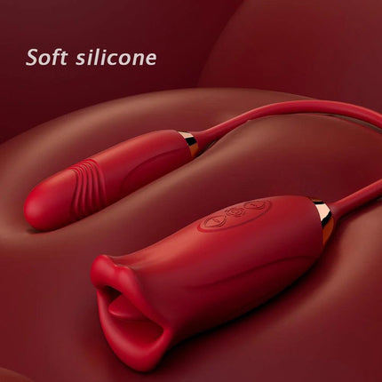 Thrusting & Vibrating Bullet Stimulator and Mouth Biting Vibrator