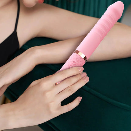 Thrusting Vibrator, Realistic Dildo, Vibrating Massager, Female Vagina G-spot Adult Sex Toys Thrusting Dildo