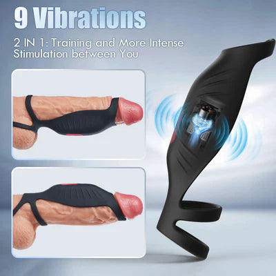 Vibrating 2 IN 1 Cock Ring