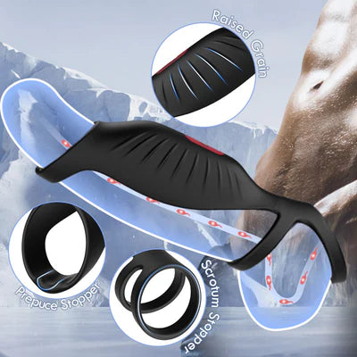 Vibrating 2 IN 1 Cock Ring