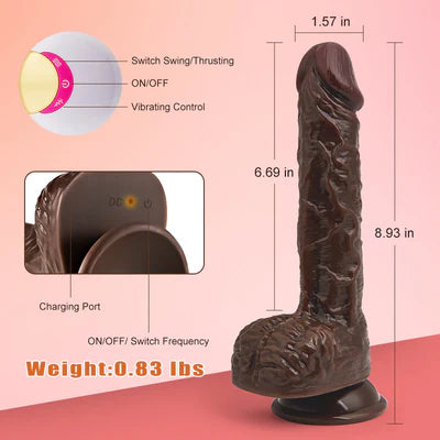 8 Thrusting Swinging Dildo 8.93 INCH